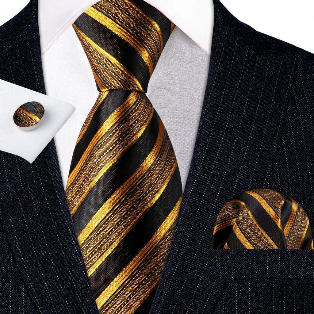 Golden Hour Jacquard Tie & Accessories Set