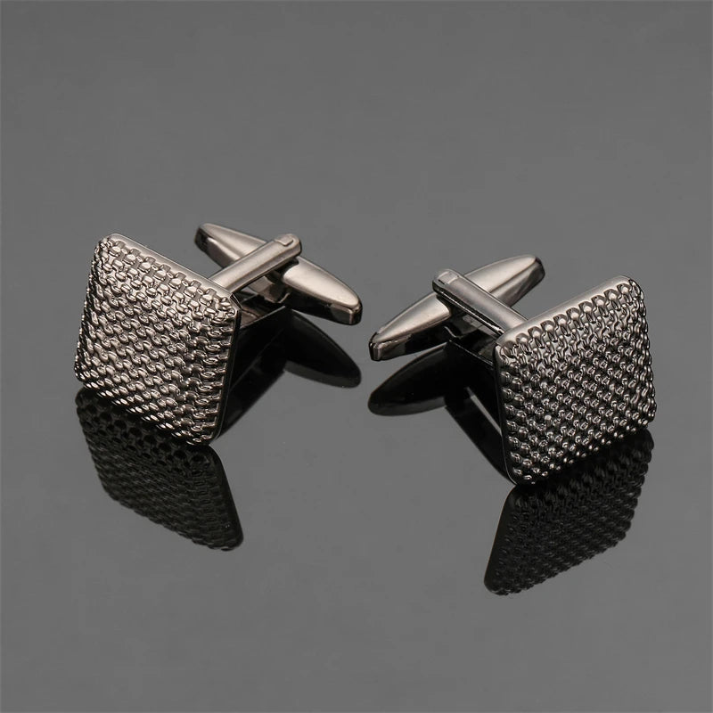 Luxury Square Laser-Engraved Cufflinks