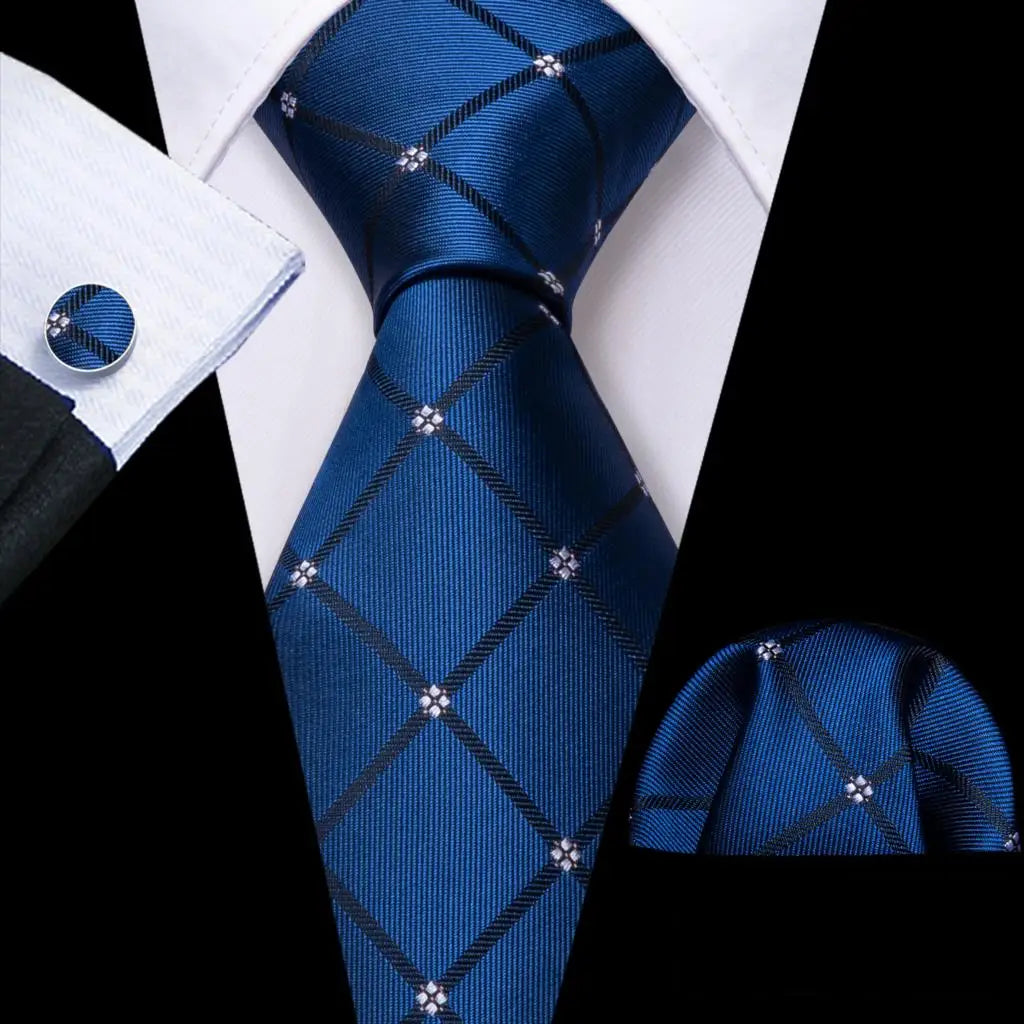 The Blue Spectrum Silk Tie Set