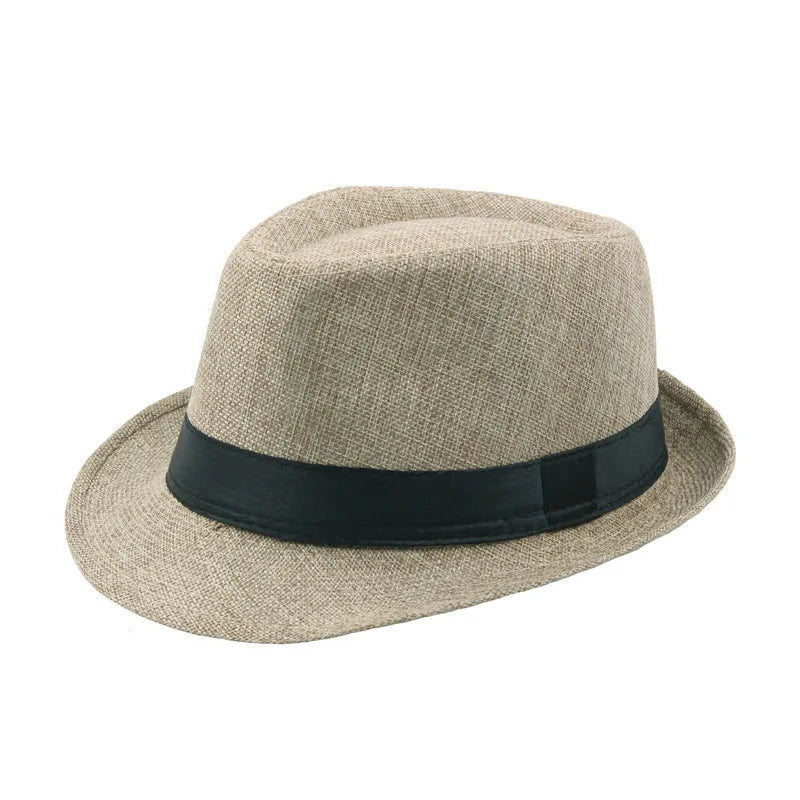 Trendy Wide Brim Straw Fedora Hat