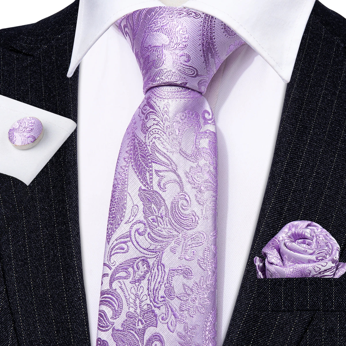 Violet Heritage Tie & Accessories Set