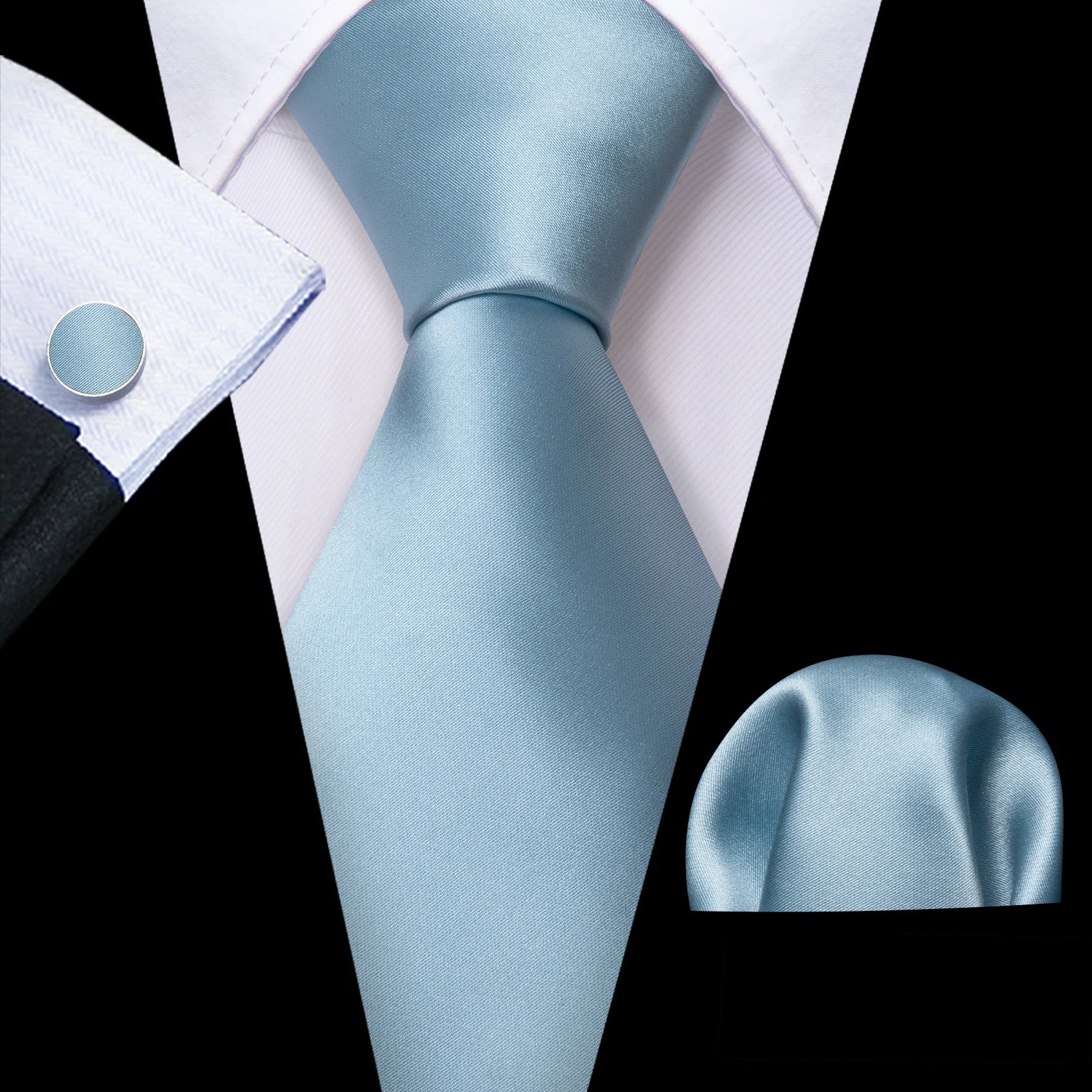 The Blue Spectrum Silk Tie Set