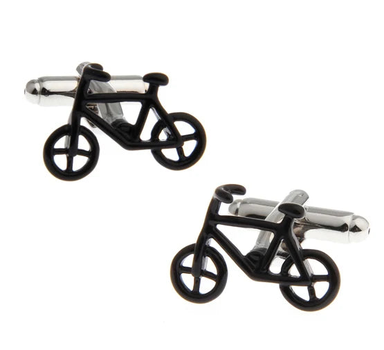 Classic Engine Motif Brass Cufflinks