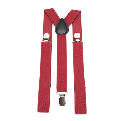 Elegant Elastic Y-Back Suspenders – Adjustable Unisex Braces in 26 Colors