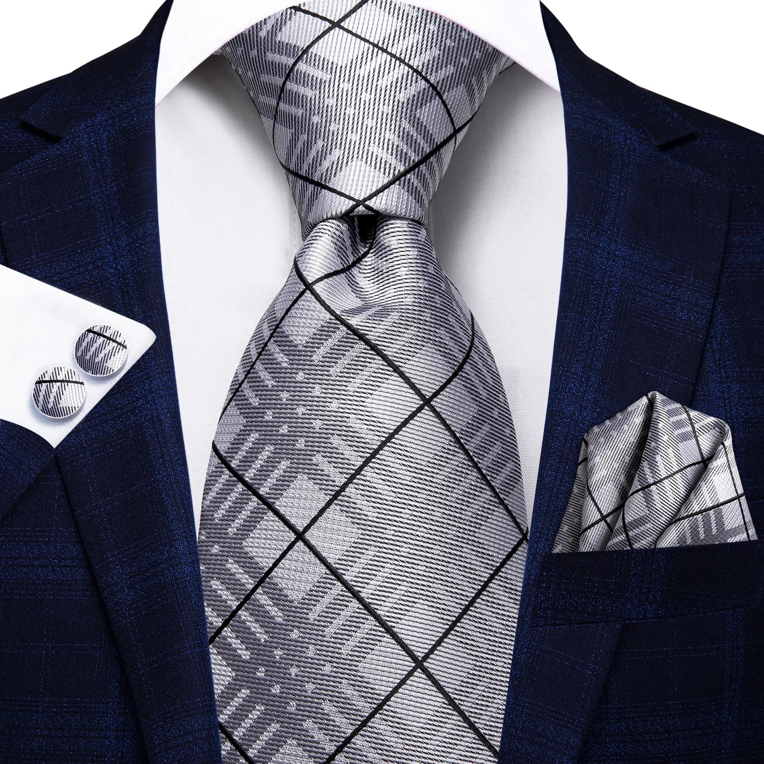 Regal Stripes Men’s Tie Set