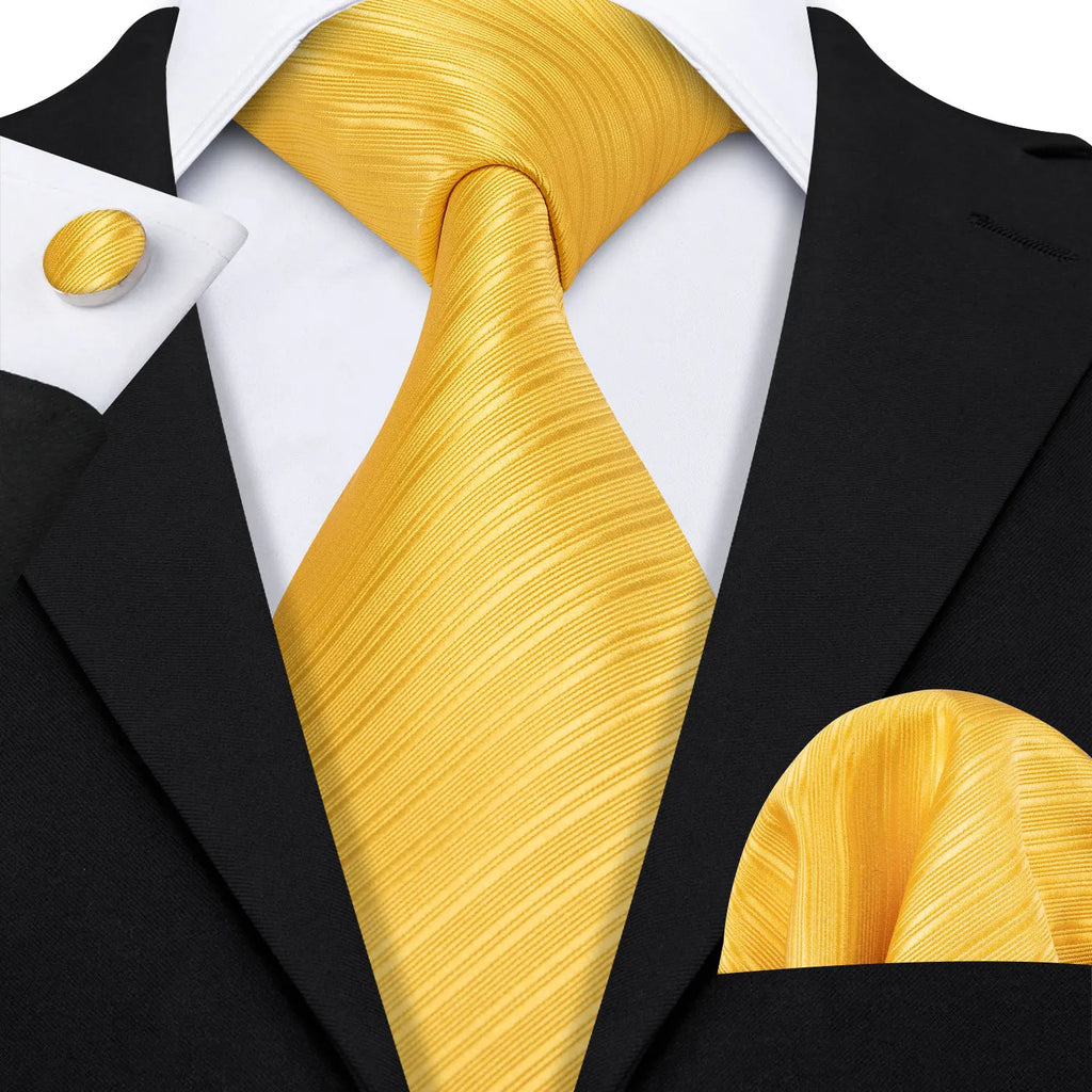 Golden Hour Jacquard Tie & Accessories Set