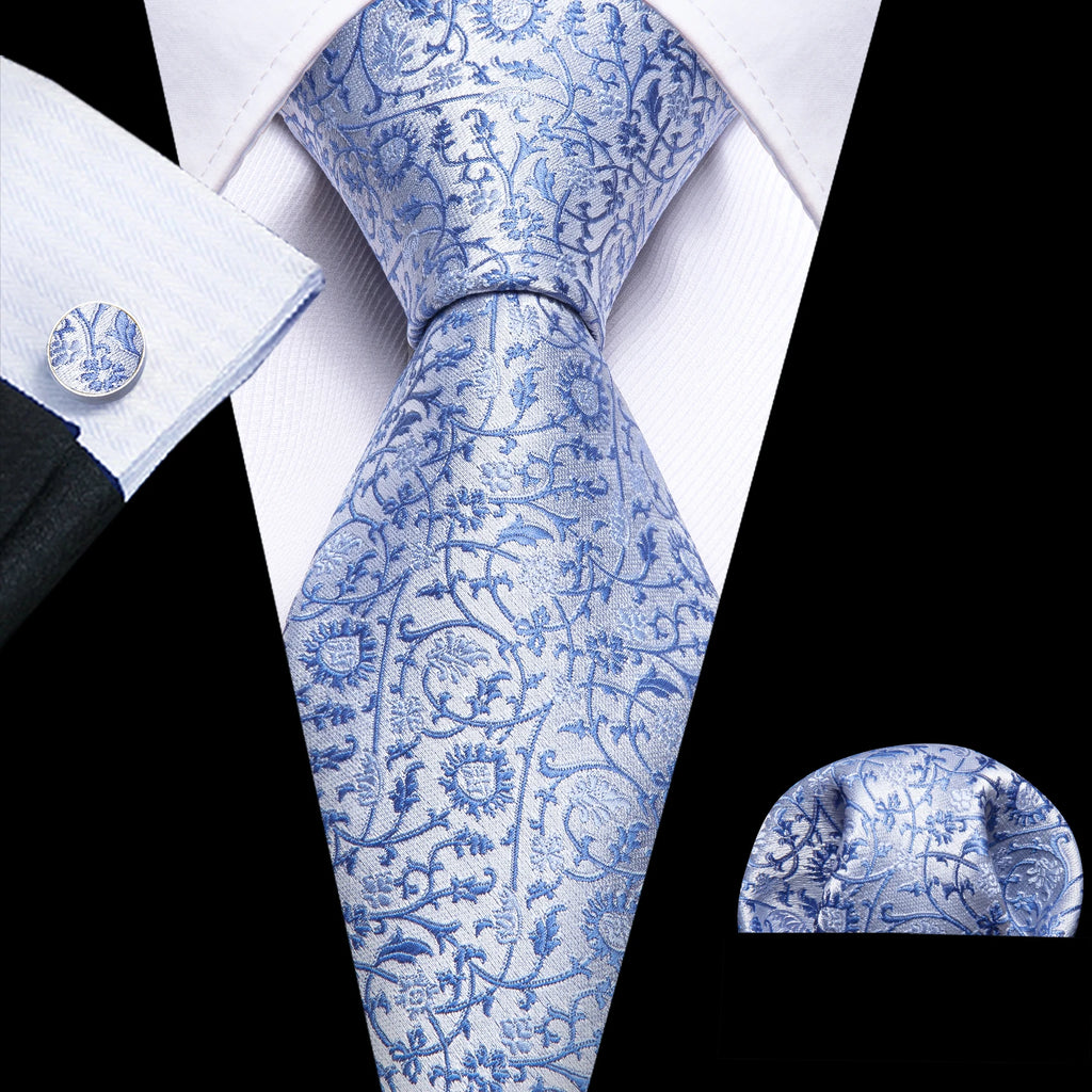 The Blue Spectrum Silk Tie Set