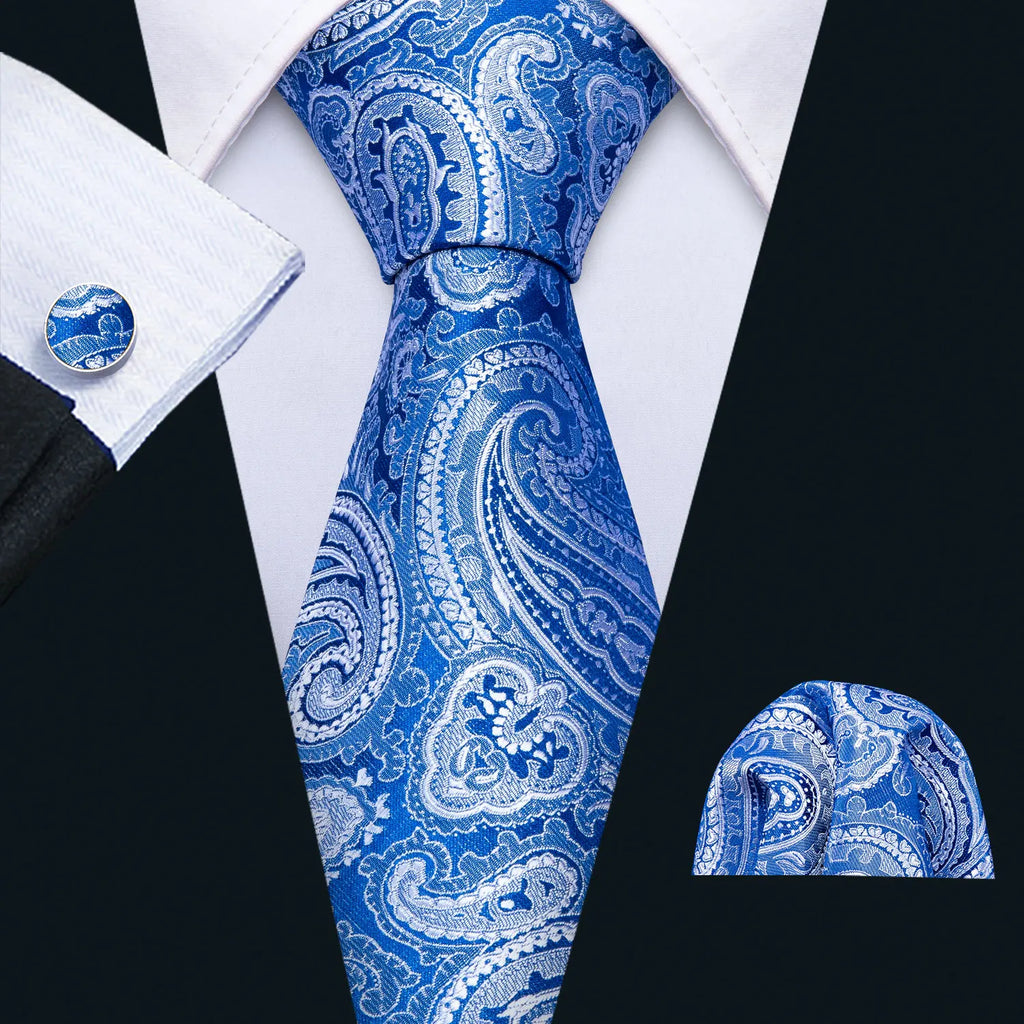 The Blue Spectrum Silk Tie Set