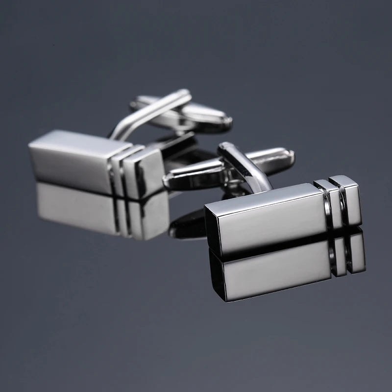 Luxury Square Laser-Engraved Cufflinks