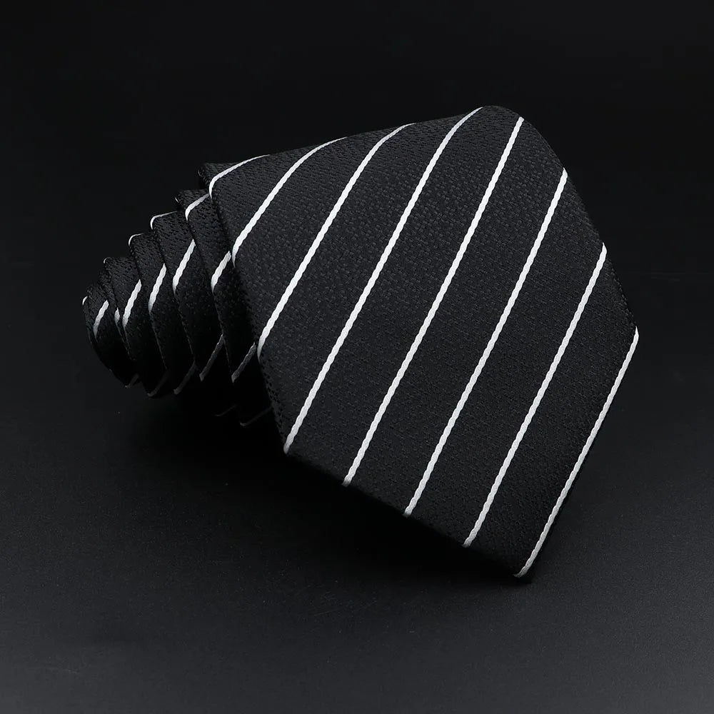 The Regent Striped Jacquard Tie