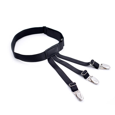 Men’s Adjustable Shirt Stays – Non-Slip Elastic Garters for a Perfectly Tucked Look