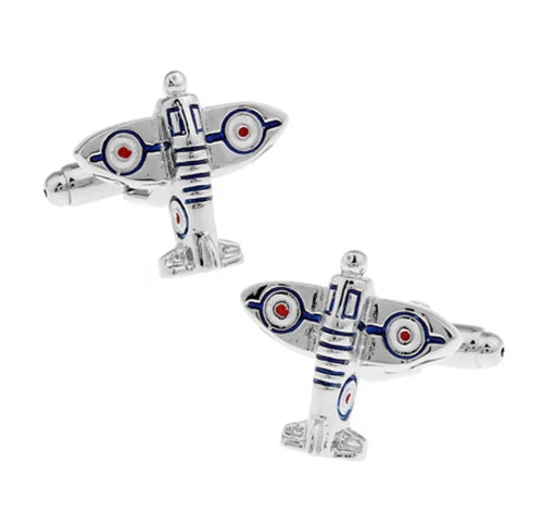 Classic Engine Motif Brass Cufflinks
