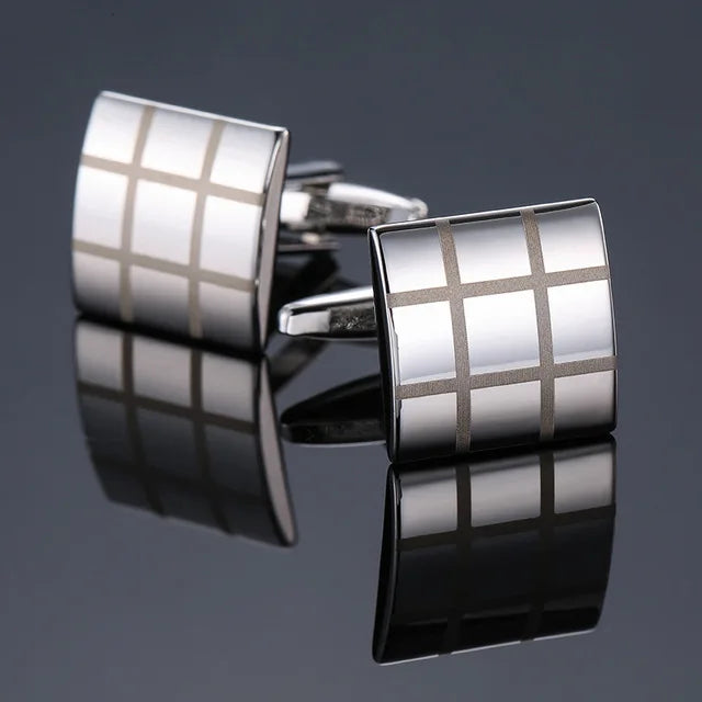 High-Quality Square Copper Cufflinks – Luxury Business & Formal Shirt Accessories for Men
