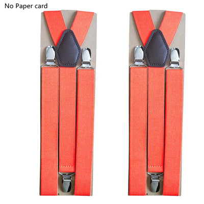 Hbright Classic 3-Clip Adjustable Suspenders – Striped Elastic Braces for Men