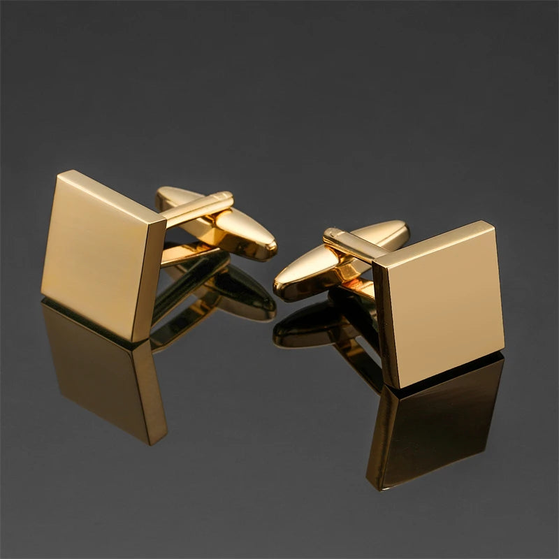 Luxury Square Laser-Engraved Cufflinks
