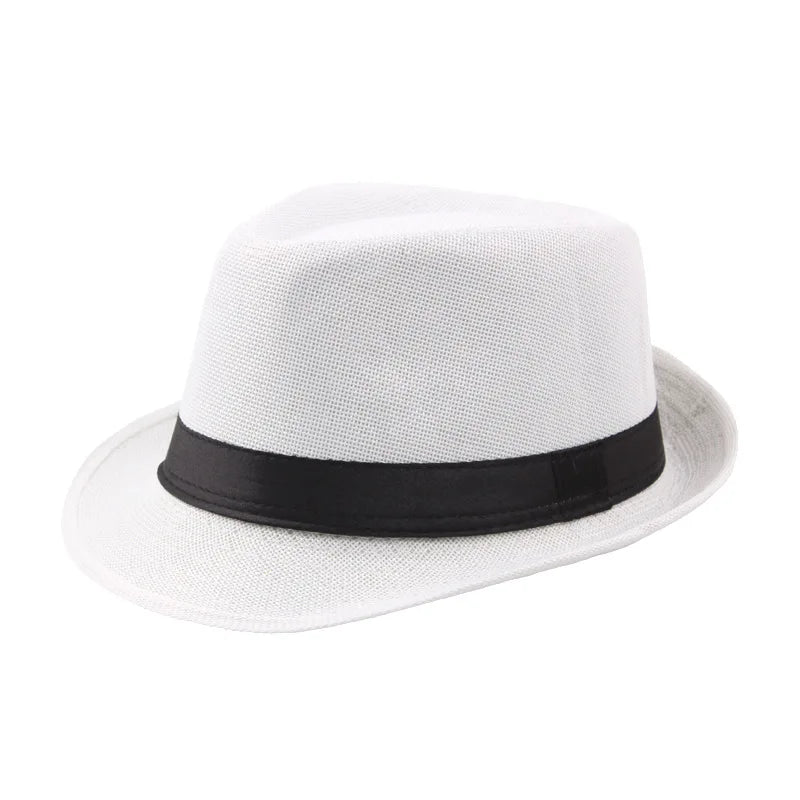 Trendy Wide Brim Straw Fedora Hat