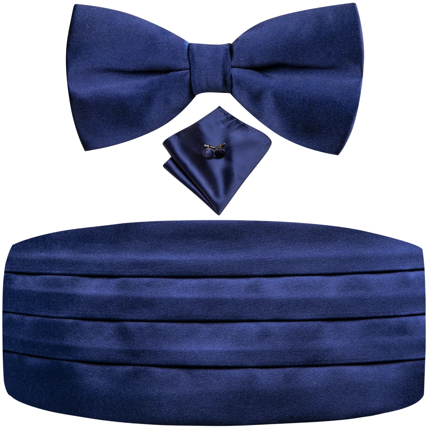 Black Vintage Floral Cummerbund & Bow Tie Set