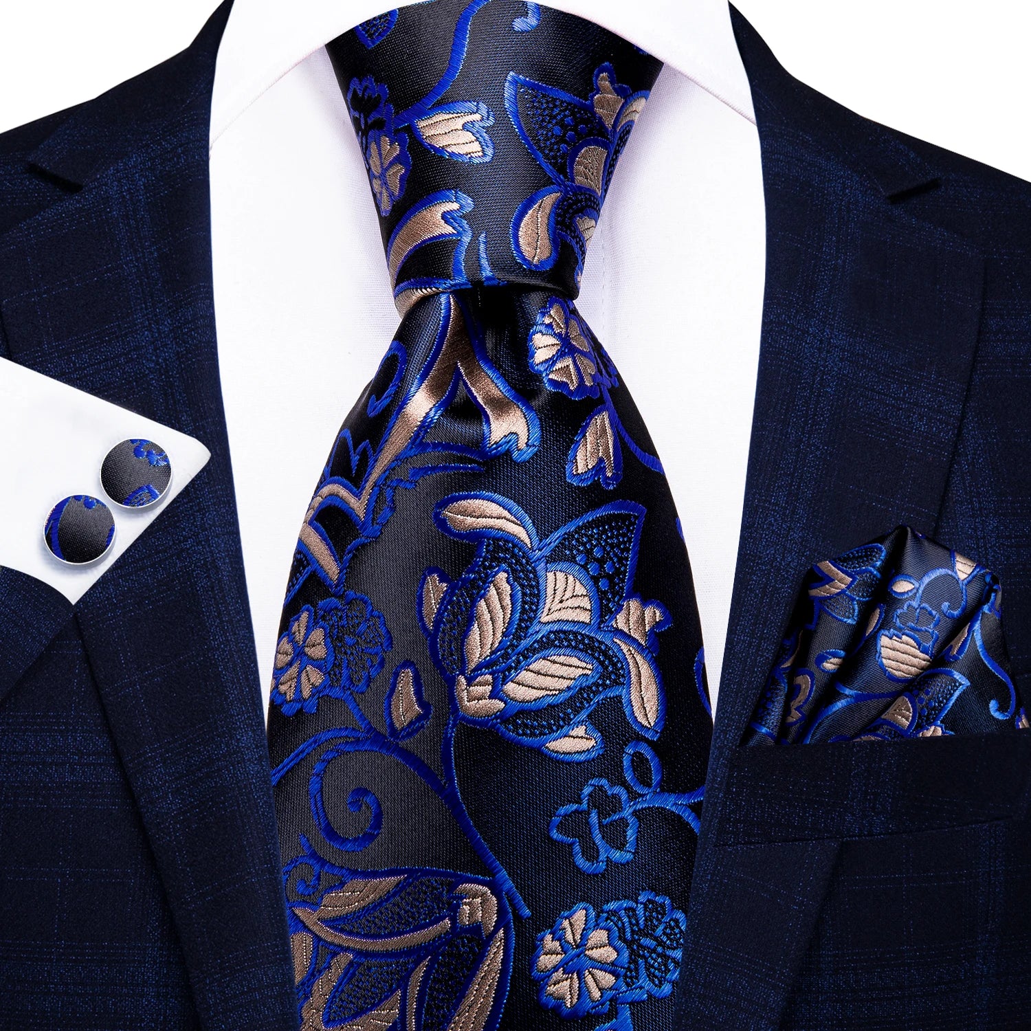 Regal Stripes Men’s Tie Set