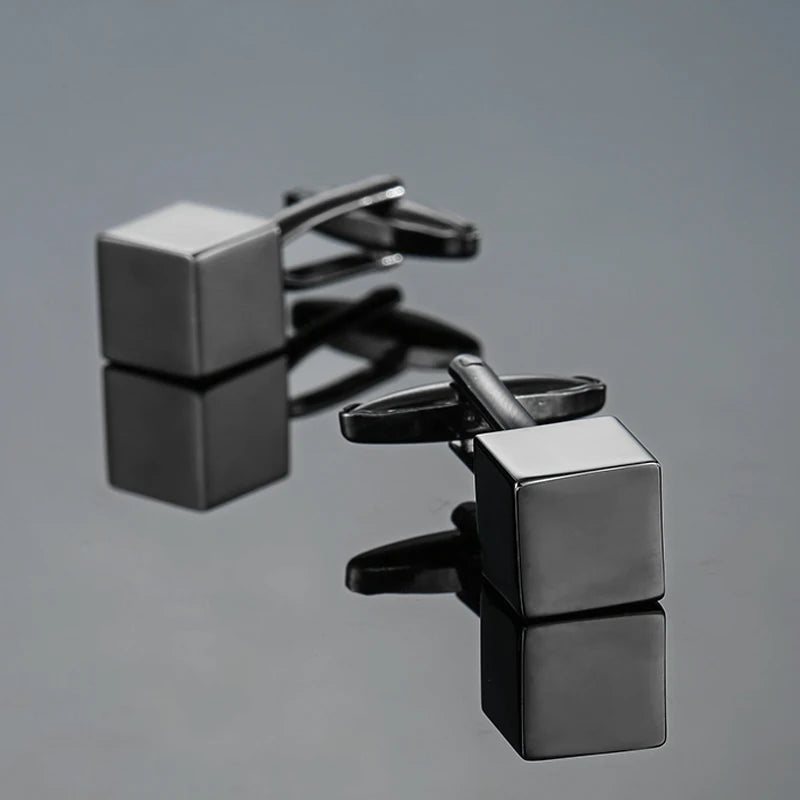 Luxury Square Laser-Engraved Cufflinks