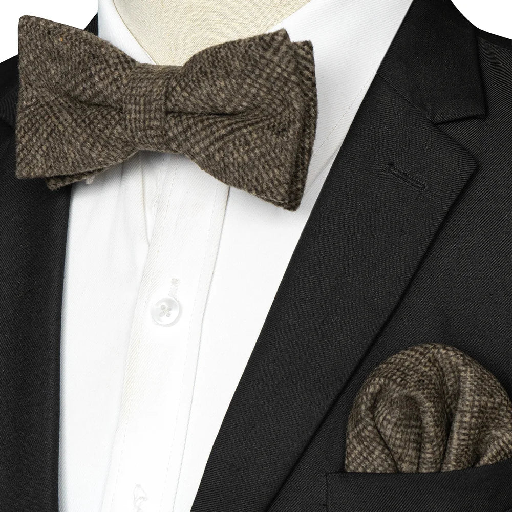 NordBow™ Cashmere Bow Tie & Handkerchief Set