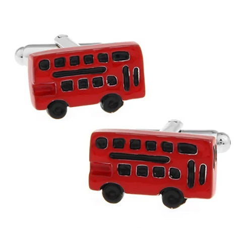 Classic Engine Motif Brass Cufflinks