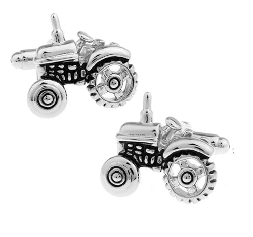 Classic Engine Motif Brass Cufflinks