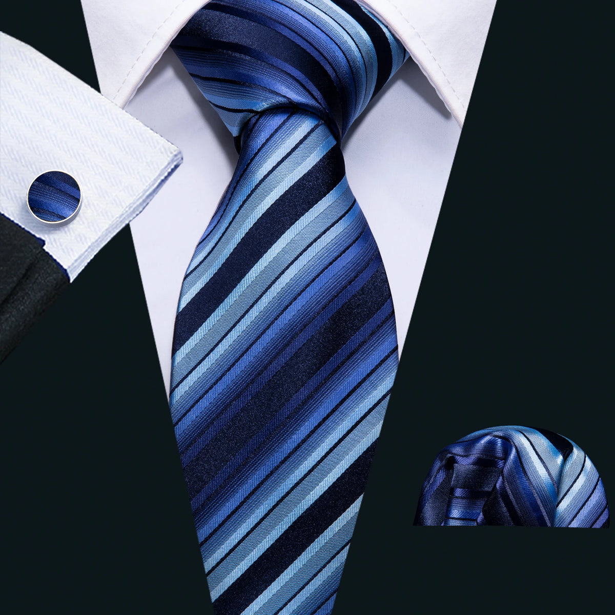 Blue Meridian Tie & Accessories Set