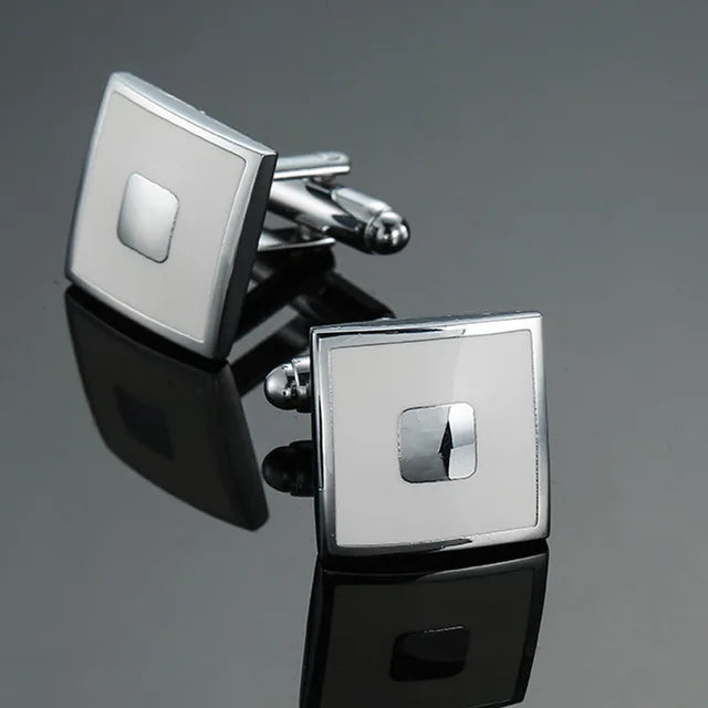 High-Quality Square Copper Cufflinks – Luxury Business & Formal Shirt Accessories for Men