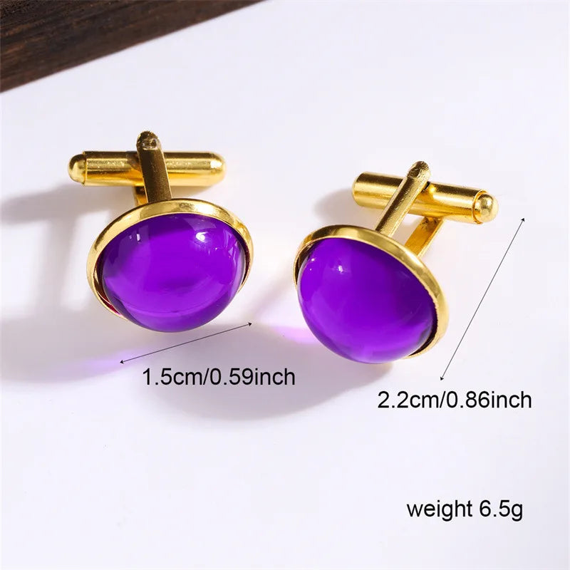 The Regent Crystal Cufflinks