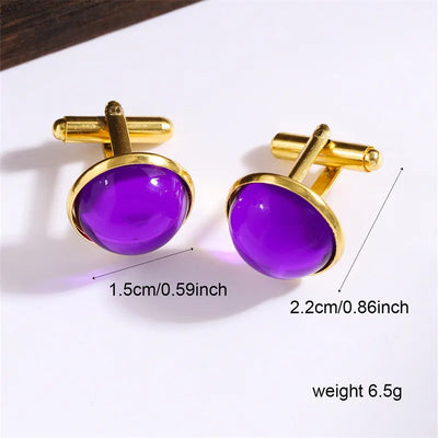 The Regent Crystal Cufflinks