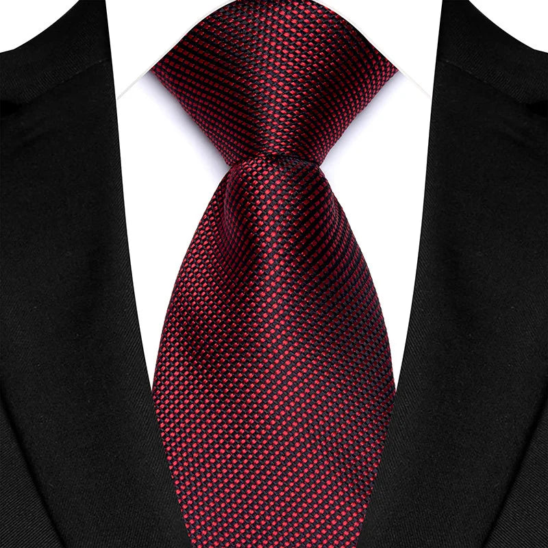VelvetLine™ Classic Dark Red Paisley Tie (8CM)