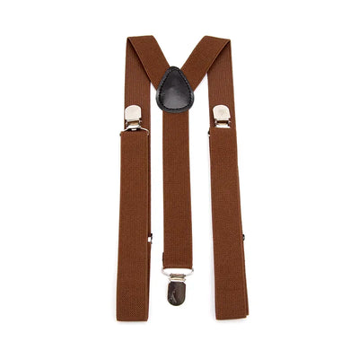 Elegant Elastic Y-Back Suspenders – Adjustable Unisex Braces in 26 Colors