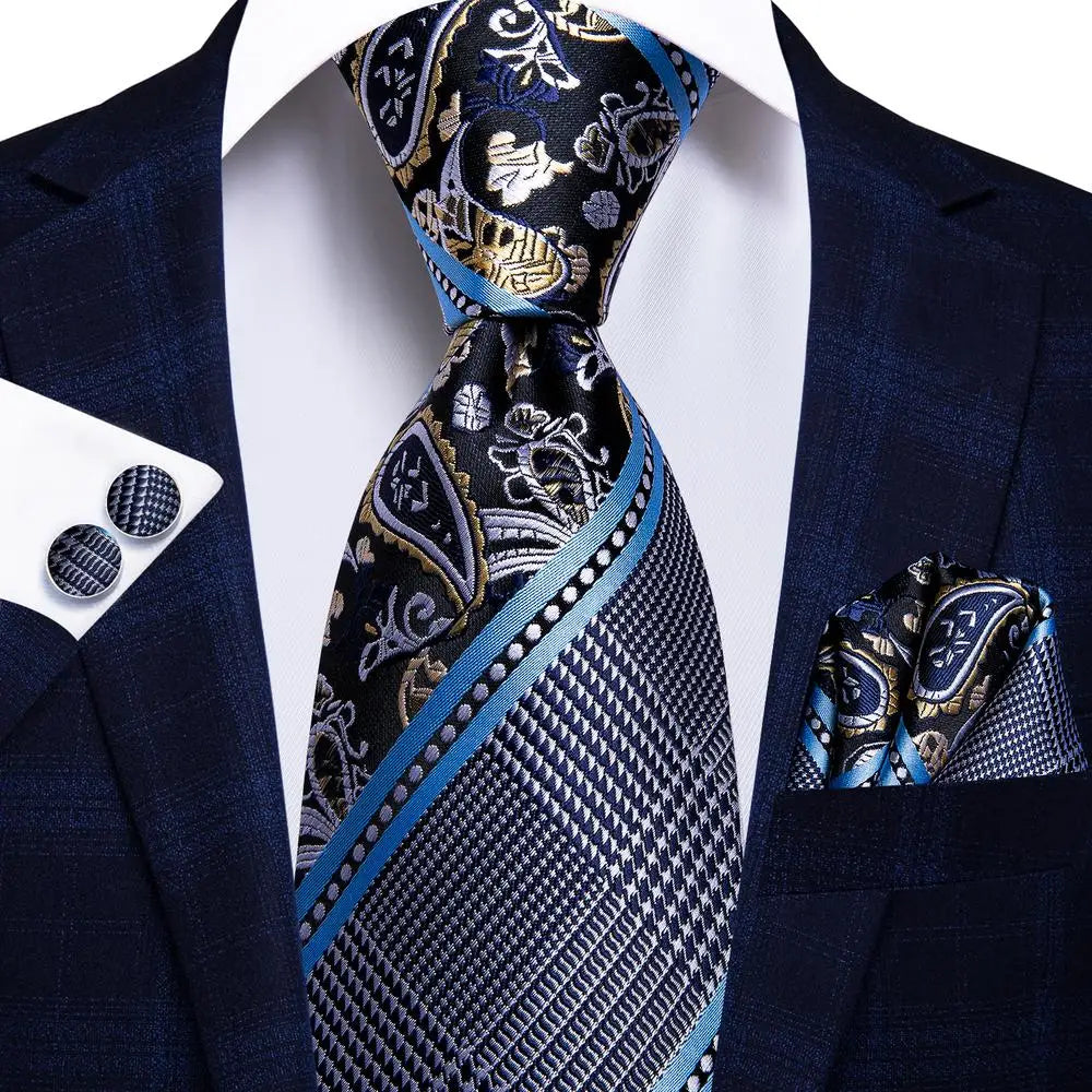 Peacock Blue Paisley