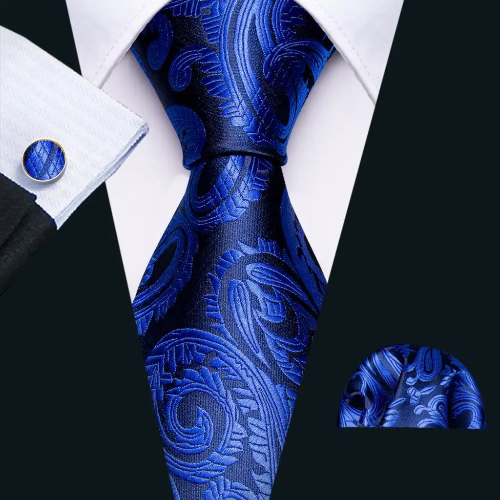 The Blue Spectrum Silk Tie Set