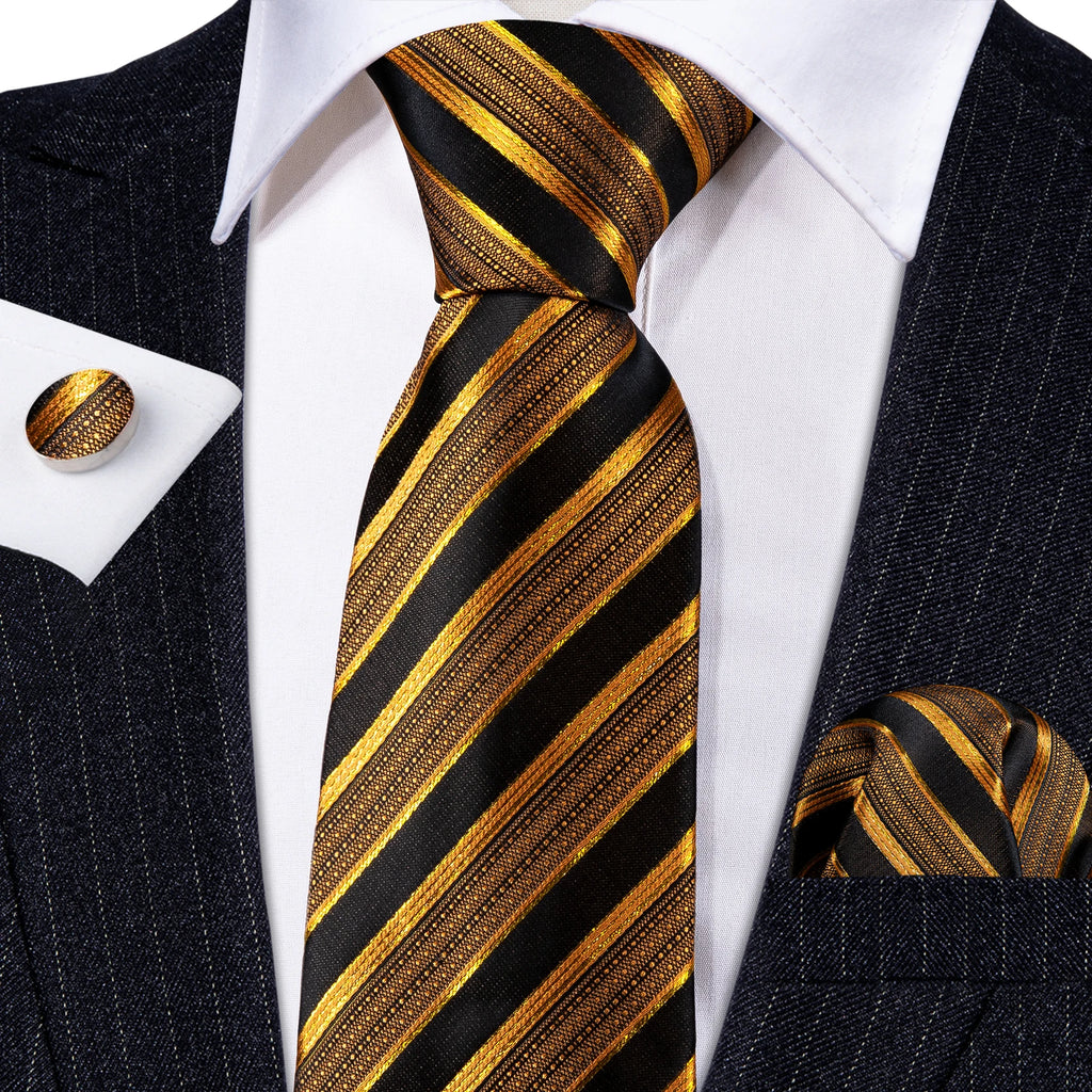 Golden Hour Jacquard Tie & Accessories Set