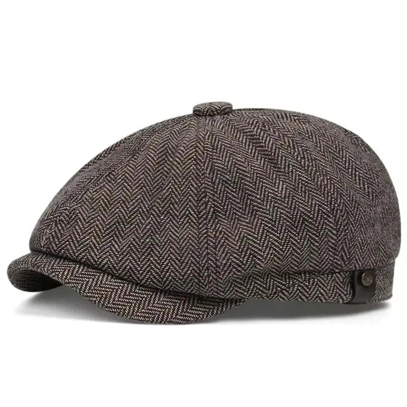 BristolCap™ Retro Peaky Blinders Beret – Classic Octagonal Newsboy Hat for Men