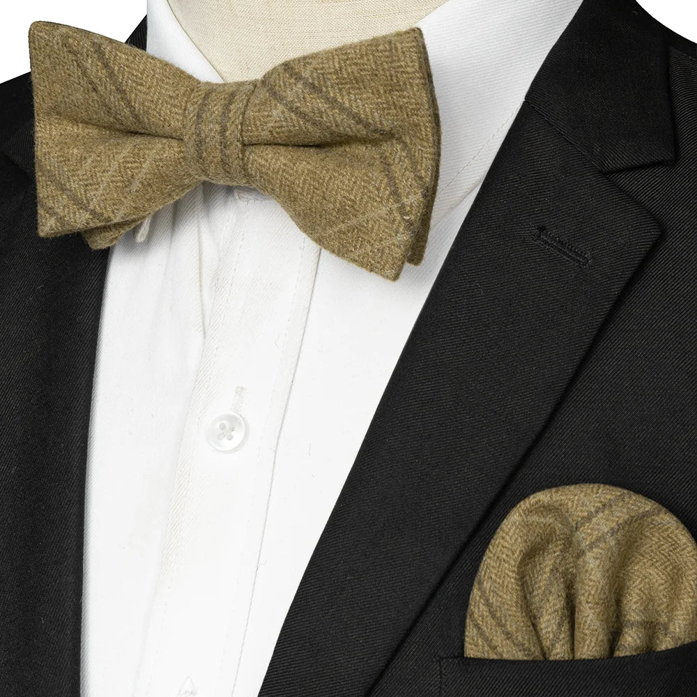 NordBow™ Cashmere Bow Tie & Handkerchief Set