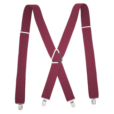 Classic X-Back Suspenders – Adjustable 4-Clip Braces for Men