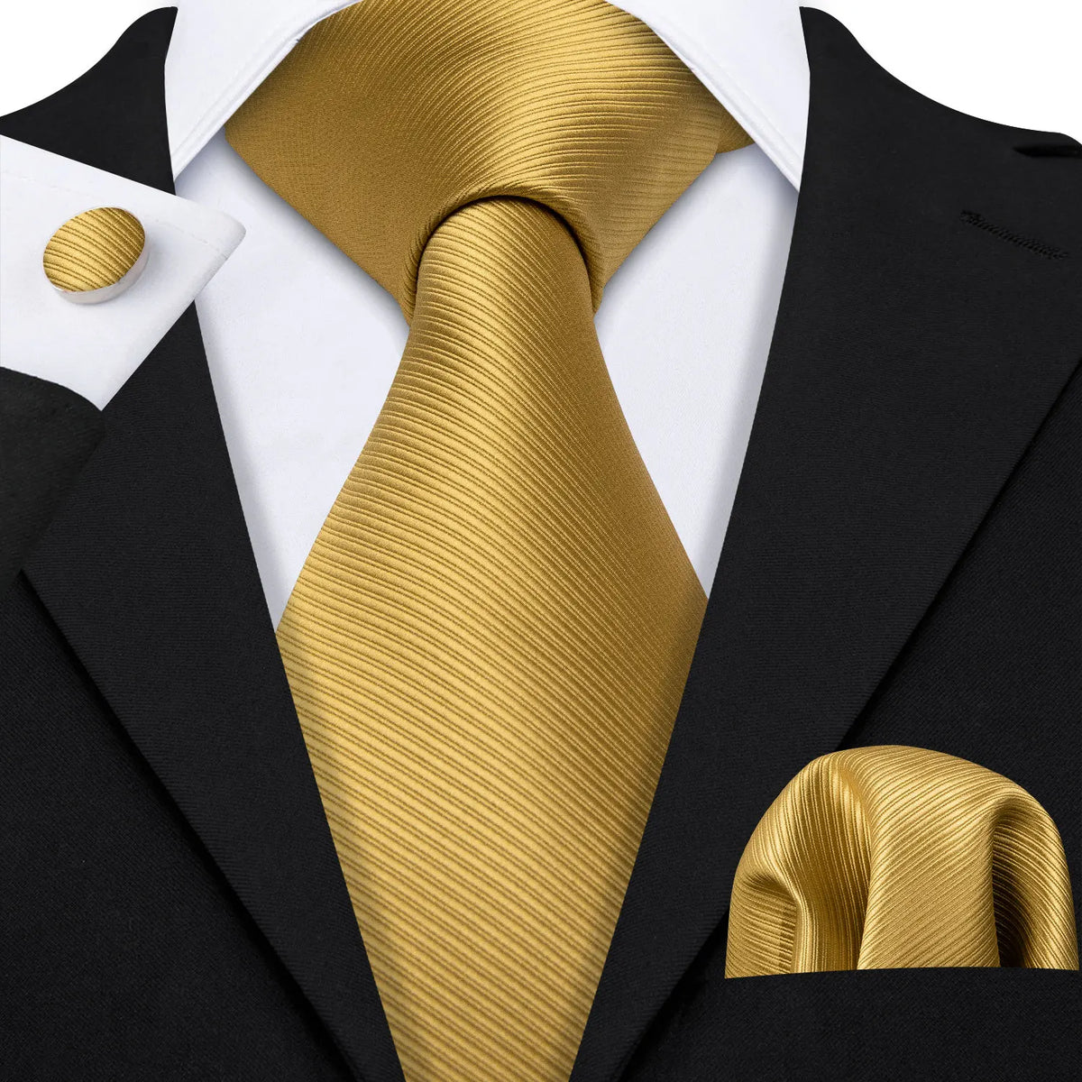 Golden Hour Jacquard Tie & Accessories Set