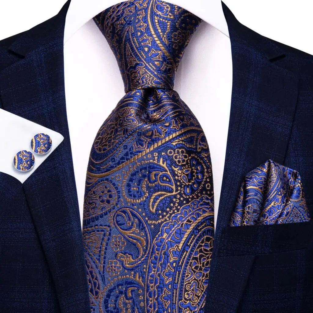 Peacock Blue Paisley