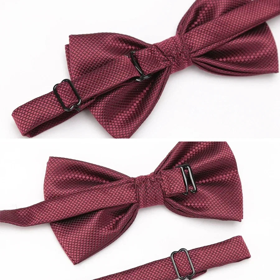Velvero™ 2-Piece Bowtie & Cravat Set – Solid Color Formal Accessory for Weddings & Events