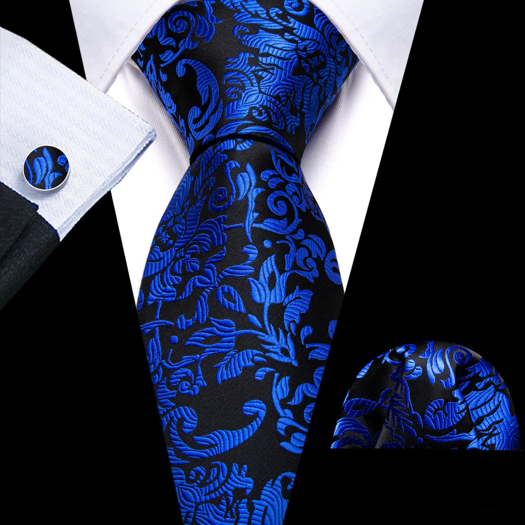 The Blue Spectrum Silk Tie Set