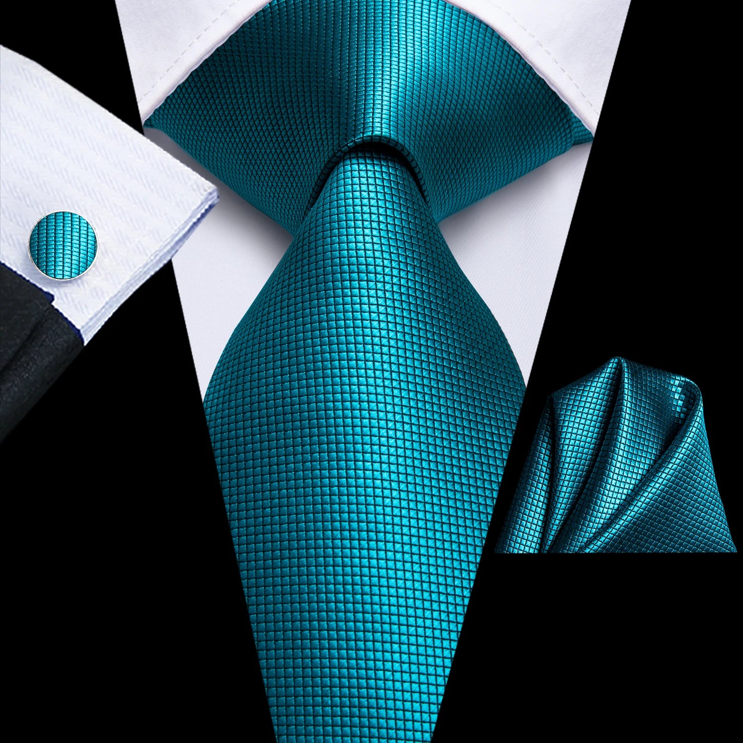 Teal Horizon Striped & Dot