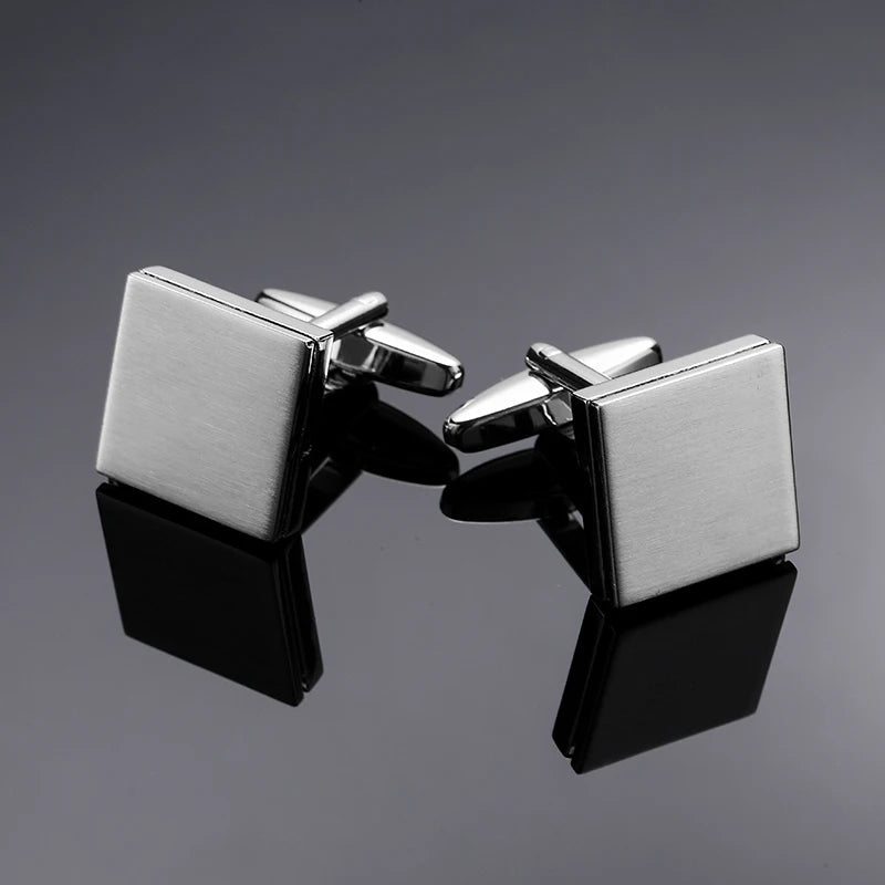 Luxury Square Laser-Engraved Cufflinks