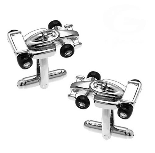 Classic Engine Motif Brass Cufflinks