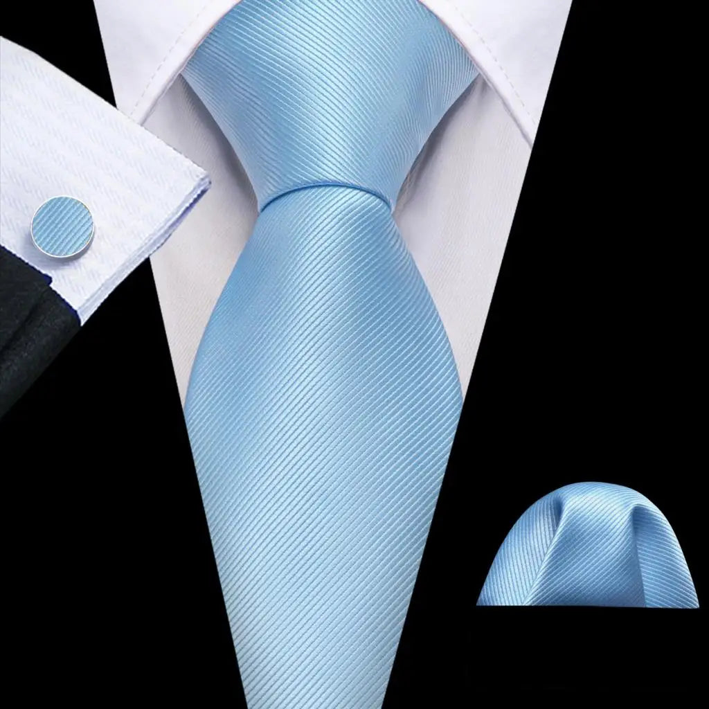 The Blue Spectrum Silk Tie Set