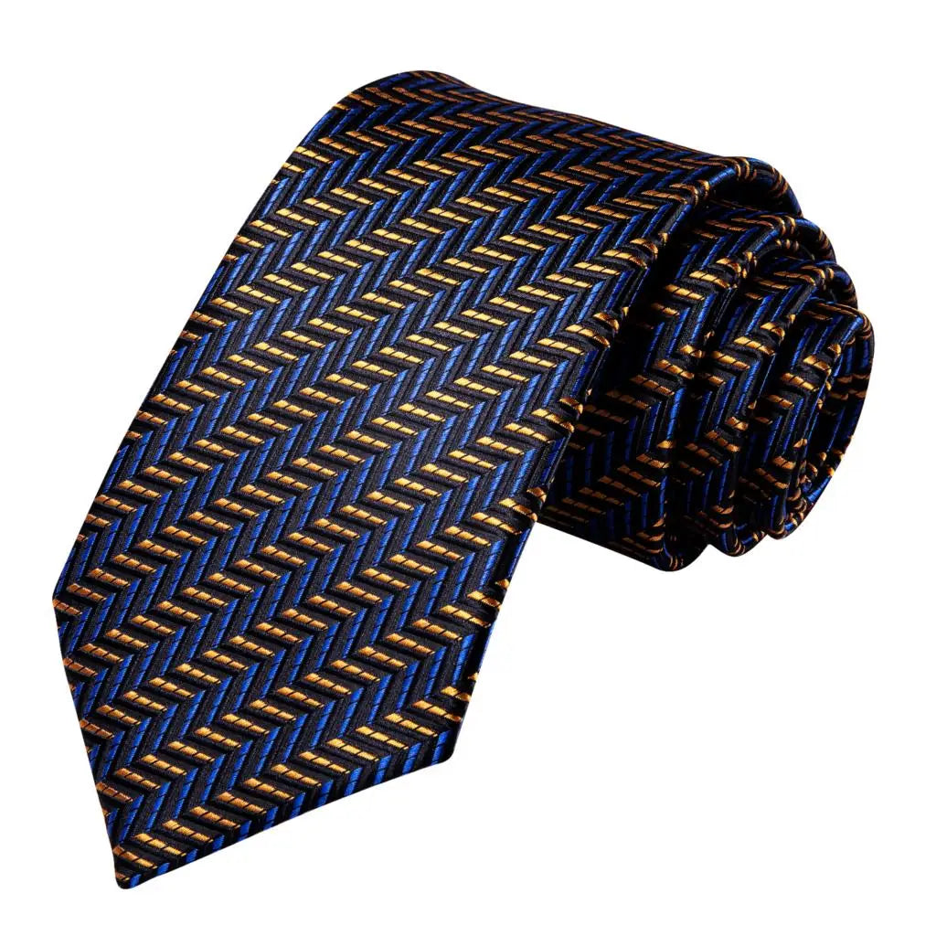 Navy & Gold Regal Paisley