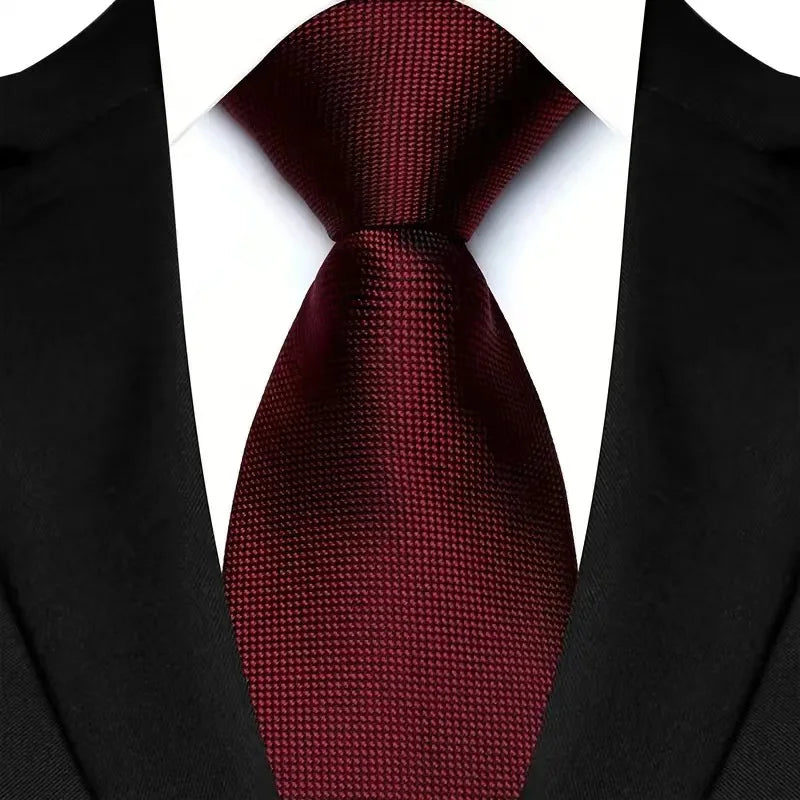 VelvetLine™ Classic Dark Red Paisley Tie (8CM)
