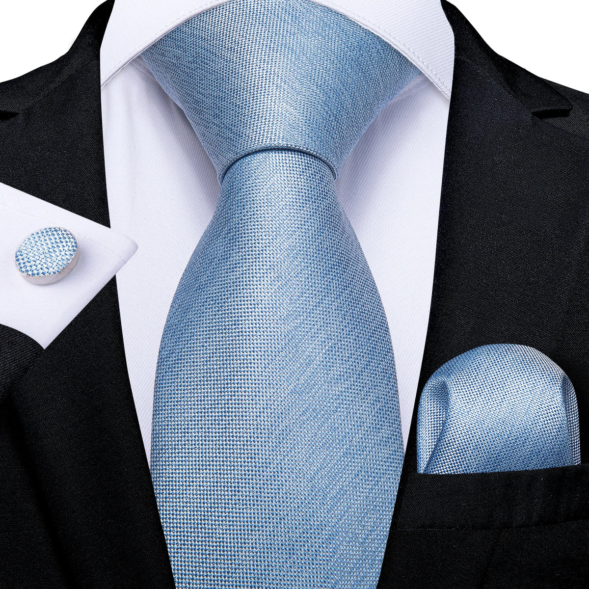 Elliot Textured Tie & Formal Accessories Set – 3 Piece