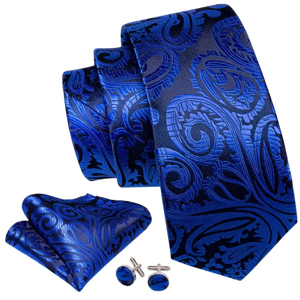 The Blue Spectrum Silk Tie Set